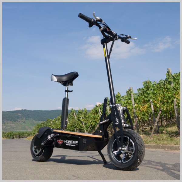 EScooter elektrischer Tretroller mit 1500 Watt 48Volt 40 km/h 12 Zoll Reifen EBikes & E