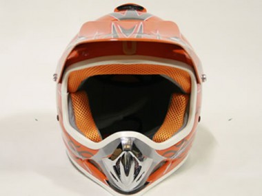 Kinder Helm Cross - Helm für Kinderquad Pocketbike - Orange Kinder Helm Cross - Helm für Kinderquad Pocketbike - Orange