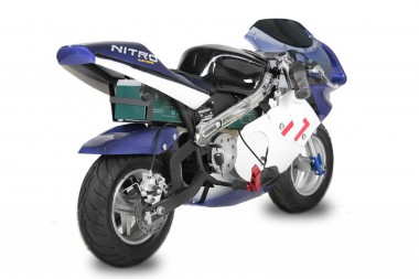 Pocket Bike elektrisch mit 800 Watt - 36 Volt + 3 Stufen-Drossel Pocket Bike elektrisch mit 800 Watt - 36 Volt + 3 Stufen-Drossel