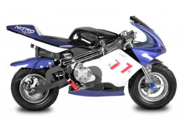 Pocket Bike elektrisch mit 800 Watt - 36 Volt + 3 Stufen-Drossel Pocket Bike elektrisch mit 800 Watt - 36 Volt + 3 Stufen-Drossel