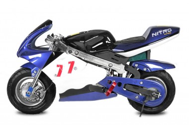 Pocket Bike elektrisch mit 800 Watt - 36 Volt + 3 Stufen-Drossel Pocket Bike elektrisch mit 800 Watt - 36 Volt + 3 Stufen-Drossel