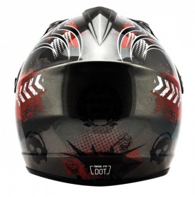 Kinder Motorrad Helm - Cross für Kinder Quad Dirtbike - Titan Kinder Motorrad Helm - Cross für Kinder Quad Dirtbike - Titan
