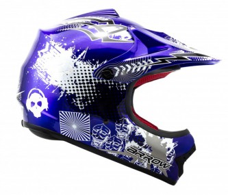 Kinder Motorrad Helm - Cross für Kinder Quad Dirtbike - BLAU Kinder Motorrad Helm - Cross für Kinder Quad Dirtbike - BLAU