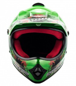Kinder Motorrad Helm - Cross für Kinder Quad Dirtbike - GRÜN Kinder Motorrad Helm - Cross für Kinder Quad Dirtbike - GRÜN