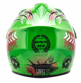 Kinder Motorrad Helm - Cross für Kinder Quad Dirtbike - GRÜN Kinder Motorrad Helm - Cross für Kinder Quad Dirtbike - GRÜN