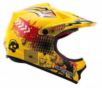 Kinder Motorrad Helm - Cross für Kinder Quad Dirtbike - GELB Kinder Motorrad Helm - Cross für Kinder Quad Dirtbike - GELB