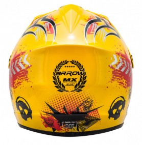 Kinder Motorrad Helm - Cross für Kinder Quad Dirtbike - GELB Kinder Motorrad Helm - Cross für Kinder Quad Dirtbike - GELB