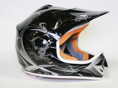 Kinder Helm Cross - Helm für Kinderquad Pocketbike - Schwarz Kinder Helm Cross - Helm für Kinderquad Pocketbike - Schwarz