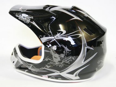 Kinder Helm Cross - Helm für Kinderquad Pocketbike - Schwarz Kinder Helm Cross - Helm für Kinderquad Pocketbike - Schwarz