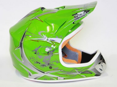 Kinder Helm Cross - Helm für Kinderquad Pocketbike - Grün Kinder Helm Cross - Helm für Kinderquad Pocketbike - Grün