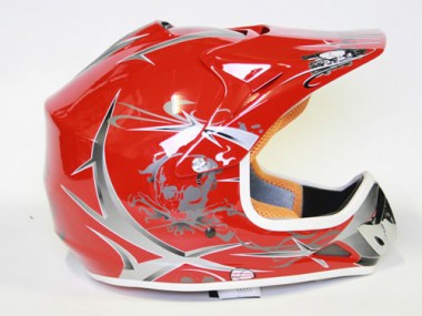 Kinder Helm Cross - Helm für Kinderquad Pocketbike - Rot Kinder Helm Cross - Helm für Kinderquad Pocketbike - Rot
