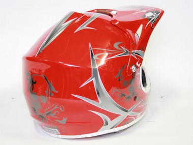 Kinder Helm Cross - Helm für Kinderquad Pocketbike - Rot Kinder Helm Cross - Helm für Kinderquad Pocketbike - Rot