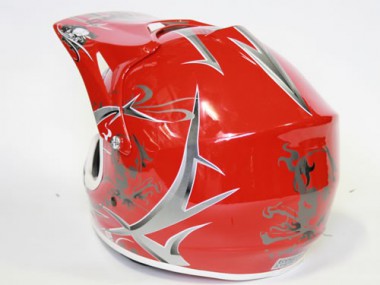 Kinder Helm Cross - Helm für Kinderquad Pocketbike - Rot Kinder Helm Cross - Helm für Kinderquad Pocketbike - Rot