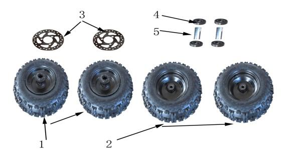 Reifen Kinderquad Python 49cc und Elektro 