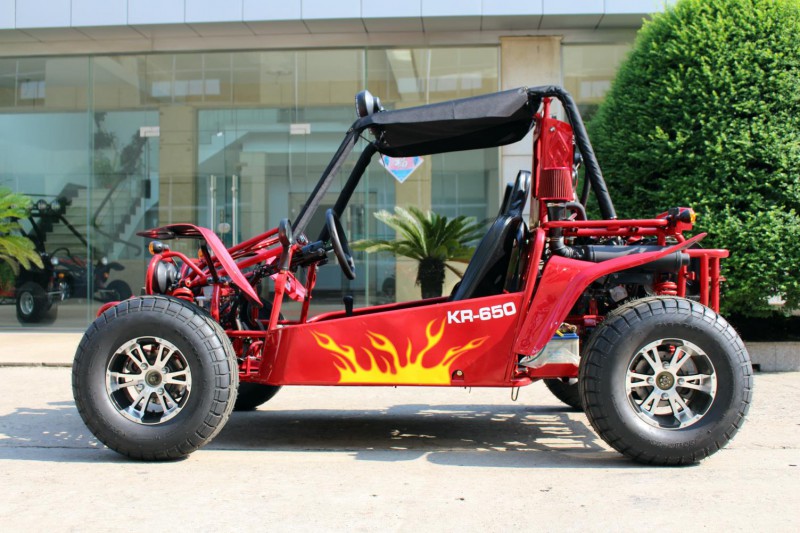 Gebrauchter Kinroad Buggy GK 650cc mit Strassenzulassung + Differential ROT+ GEPÄCKTRÄGER