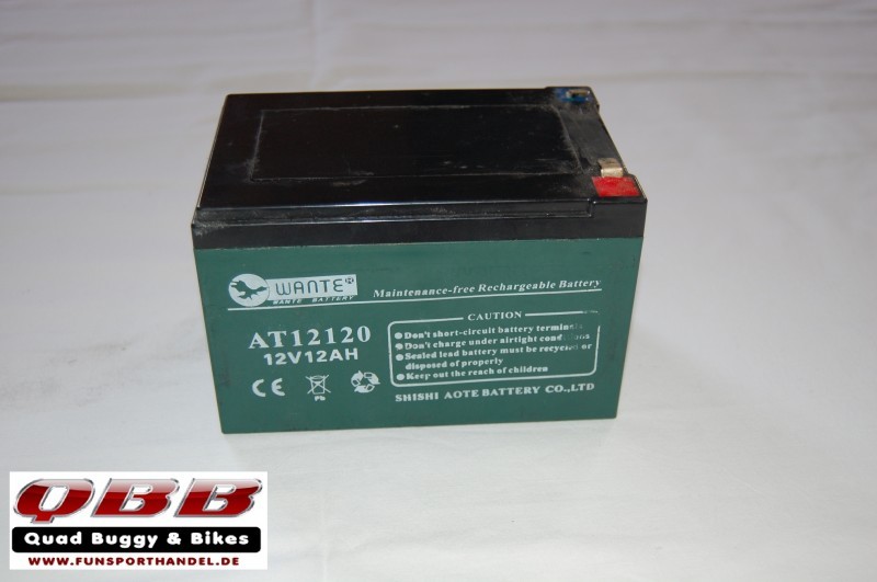 Akku - Batterie 12V f&uuml;r Eco Dragon 500W und 800W Elektro Quad Kinderquad