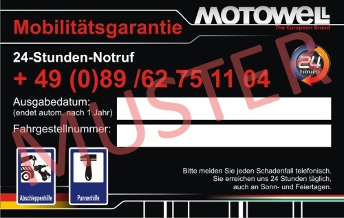 Motorroller Mobilitätsgarantie Motorroller Mobilitätsgarantie von Motowell